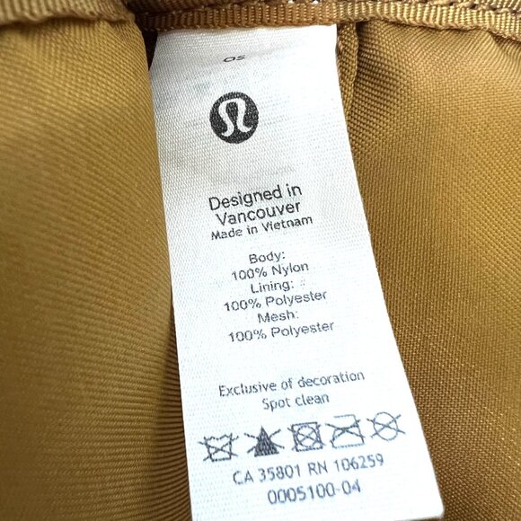 SOLD**Lululemon Take It On Crossbody Bag Gold Spice - Picture 4 of 5
